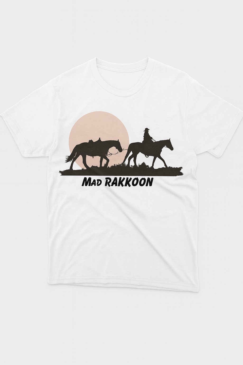Sunset Cowboy Silhouette Tee – Mad Rakkoon Western Edition