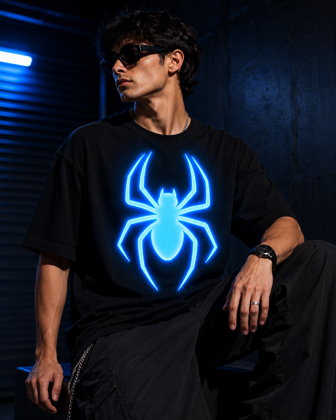 Blue Glow-in-the-Dark T-Shirt