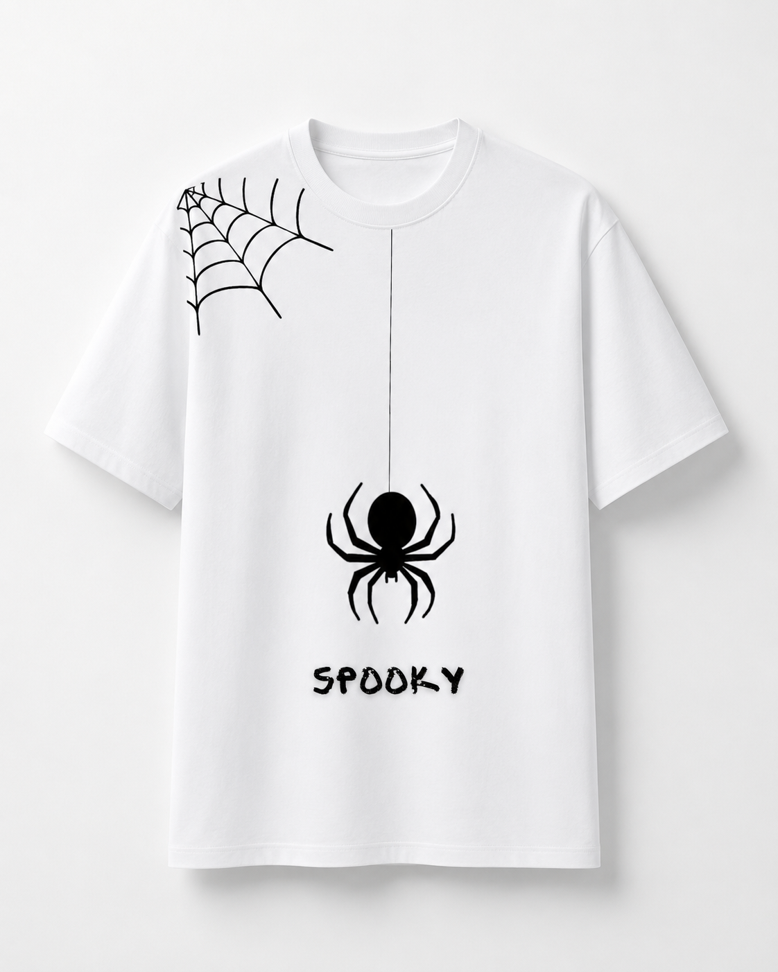 White Spooky T shirt