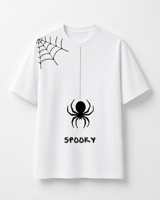 White Spooky T shirt