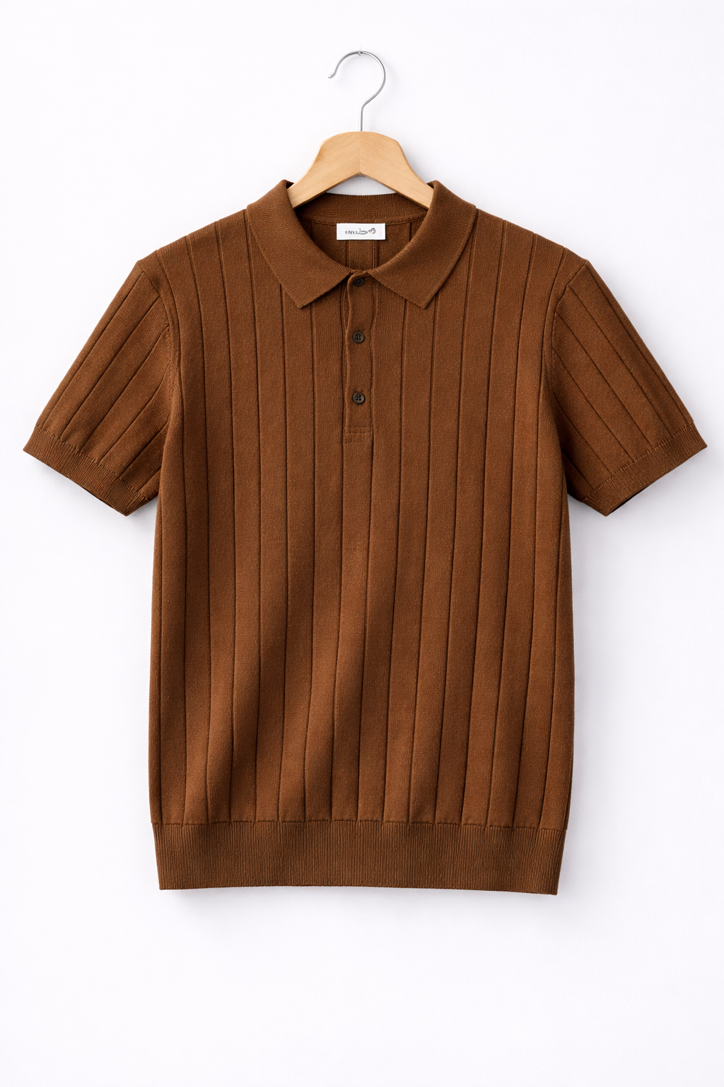 Premium Knit Polo Coffee Color T shirt