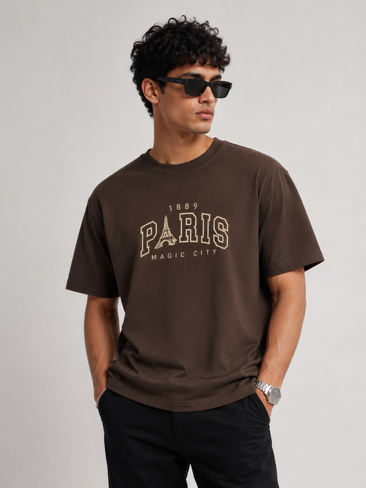 Brown Relaxed Fit T shirt