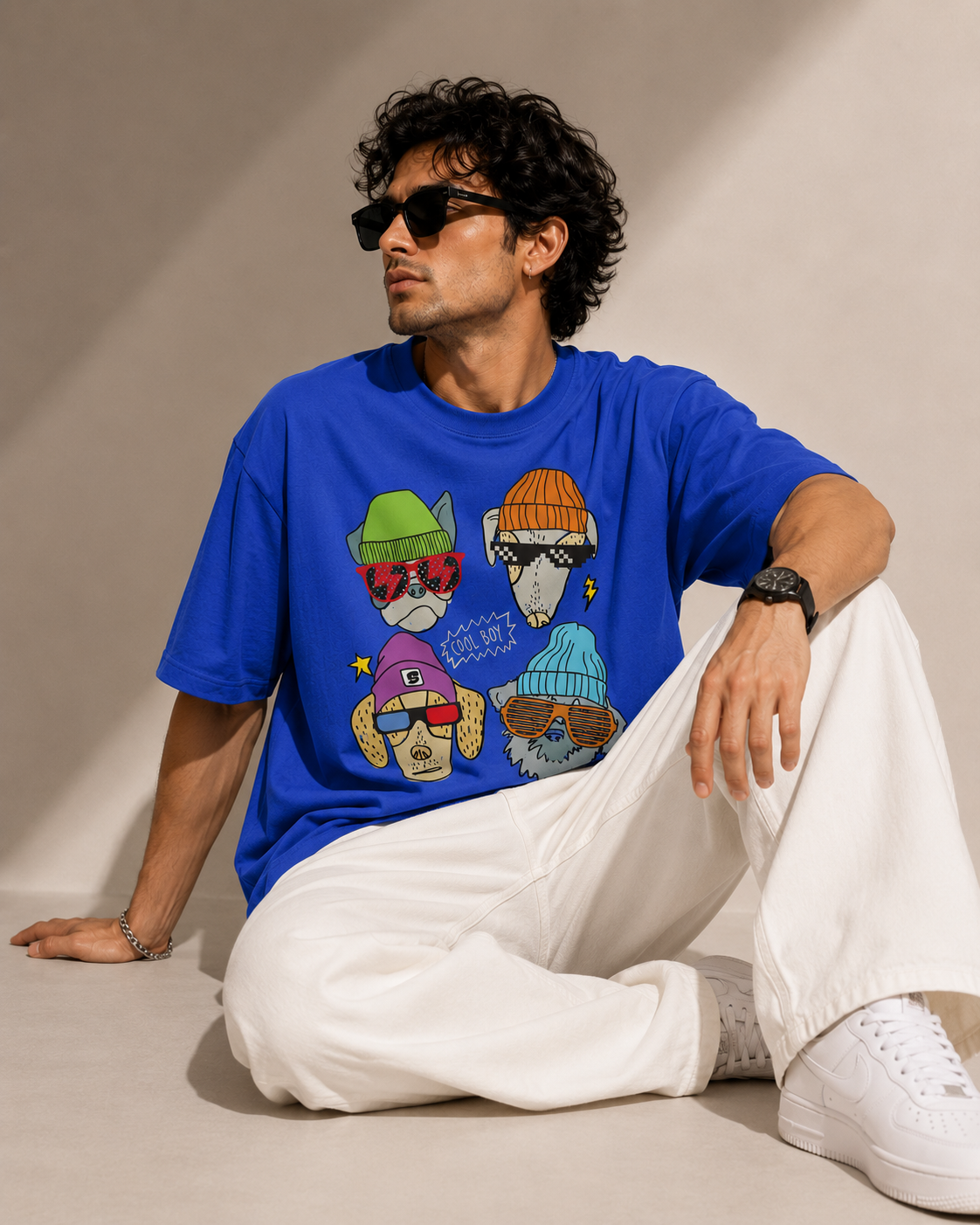 Cool Boy Dogs  T-Shirt