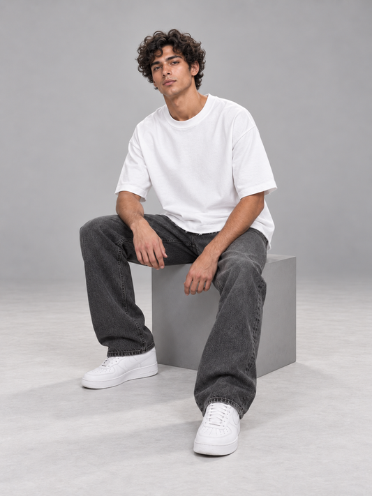 Mad Rakkoon Designer-Cut 260 GSM Baggy T-Shirt