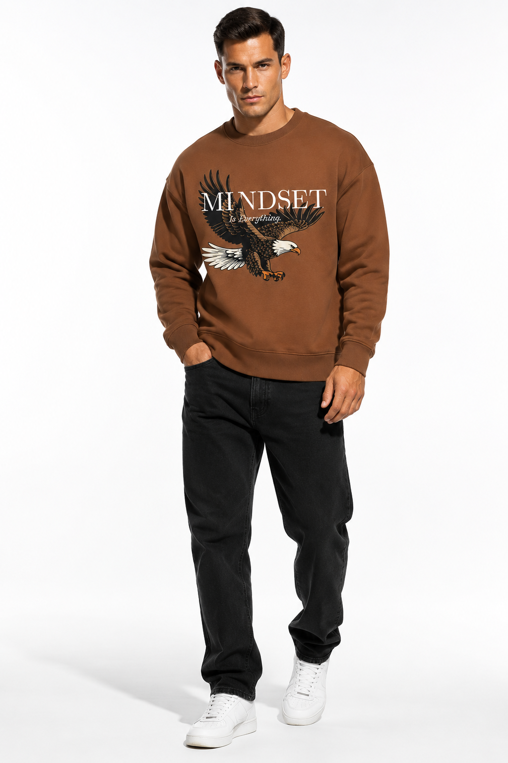 Mindset Is Everything Eagle Regular-Fit Sweatshirt