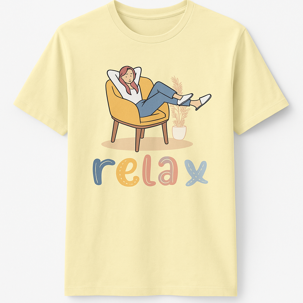 RELAX Graphic Tee – Premium Comfort T-Shirt for Everyday Wear