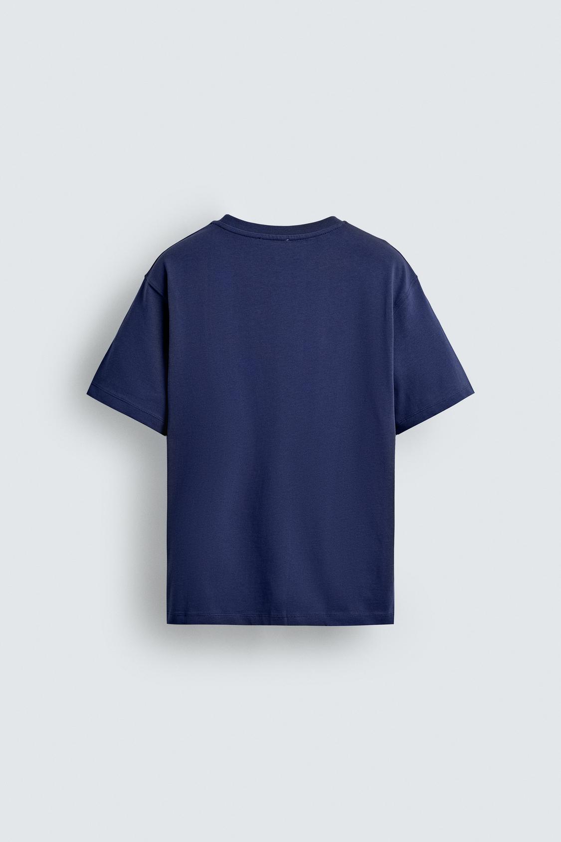 Hug Life Bear Tee – 100% Cotton Navy Blue T-Shirt