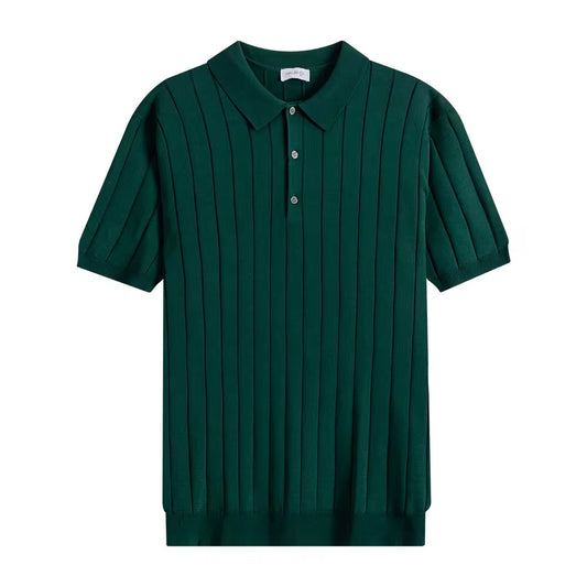 Green Knit Polo T shirt