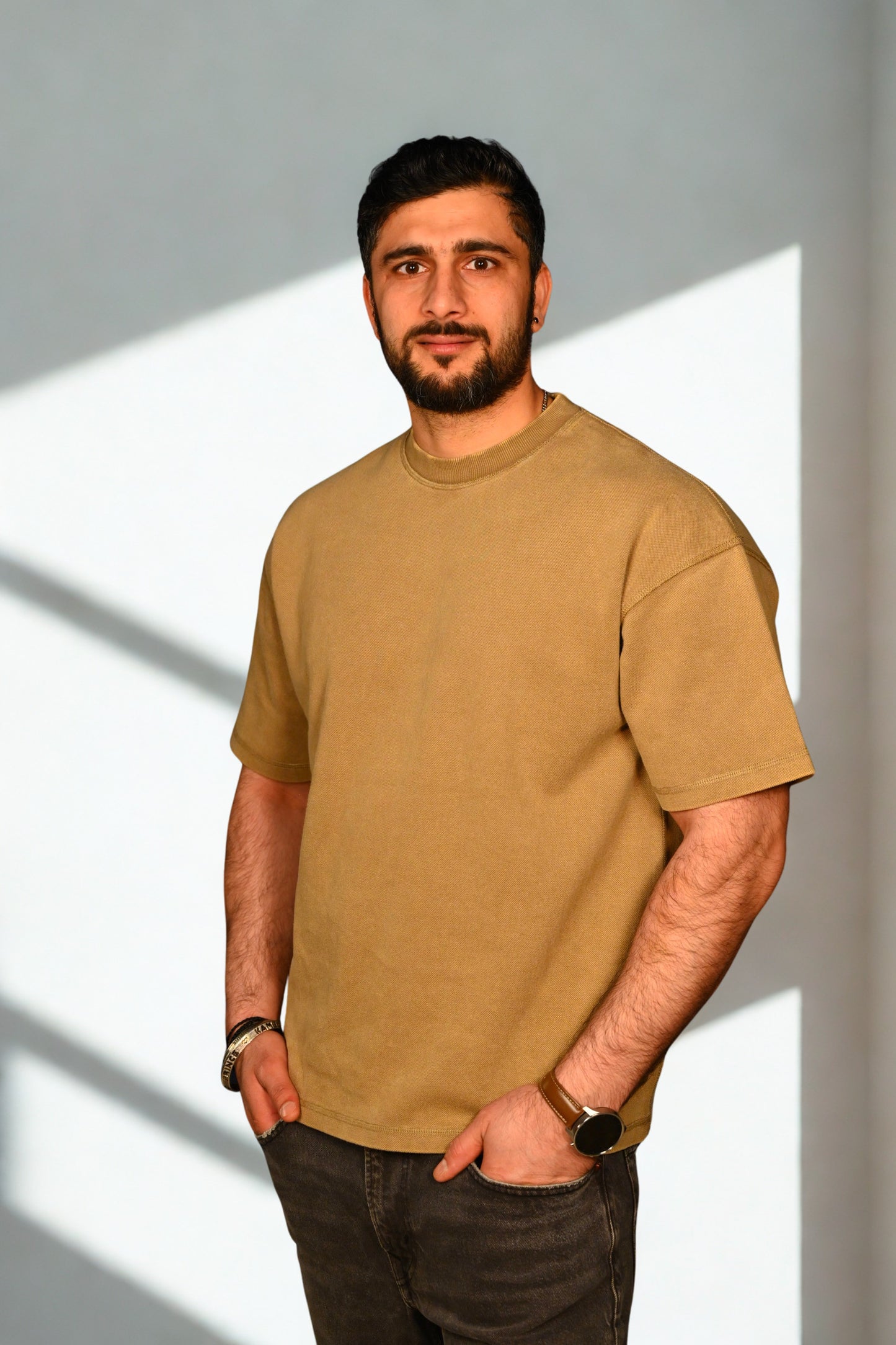 Premium Black Acid Wash Oversized T-Shirt – Heavyweight Luxury Fit 400gsm